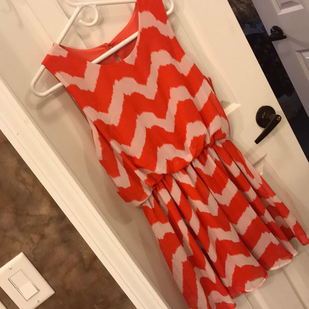 Chevron mini dress